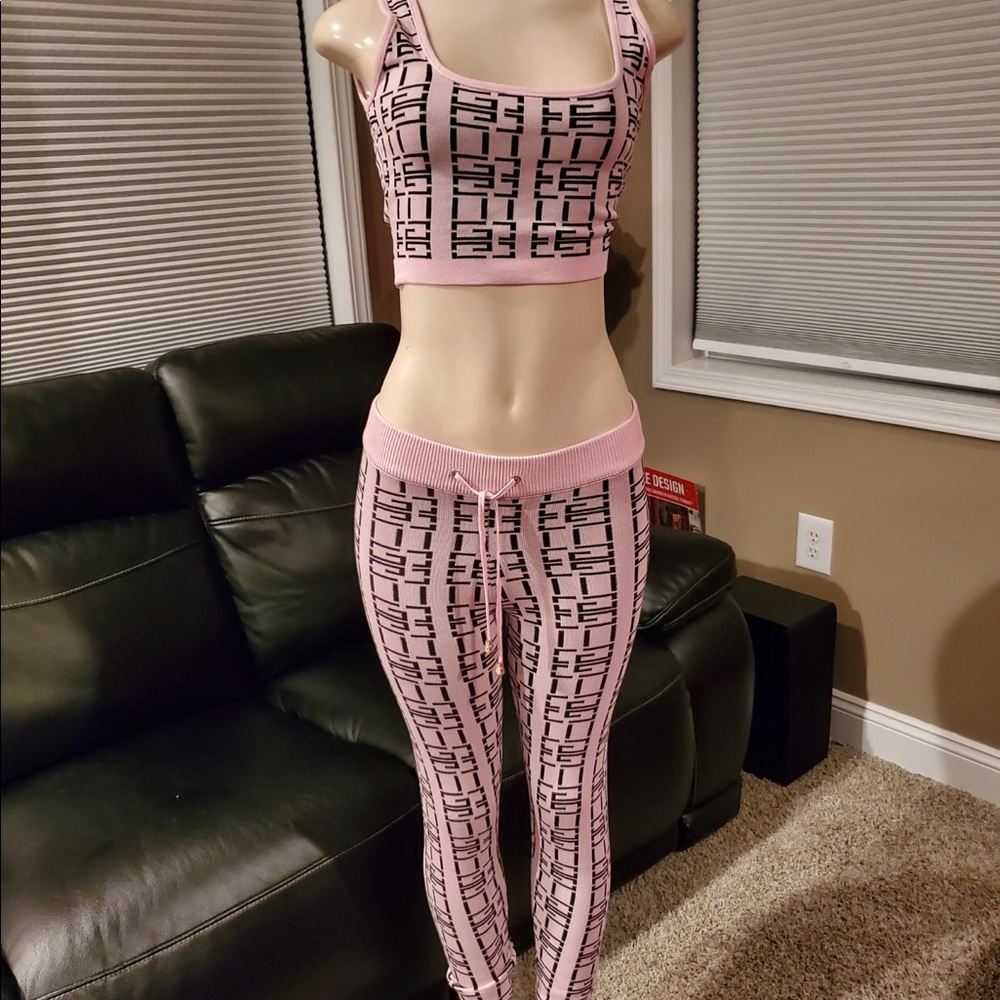 Two piece crop pant set